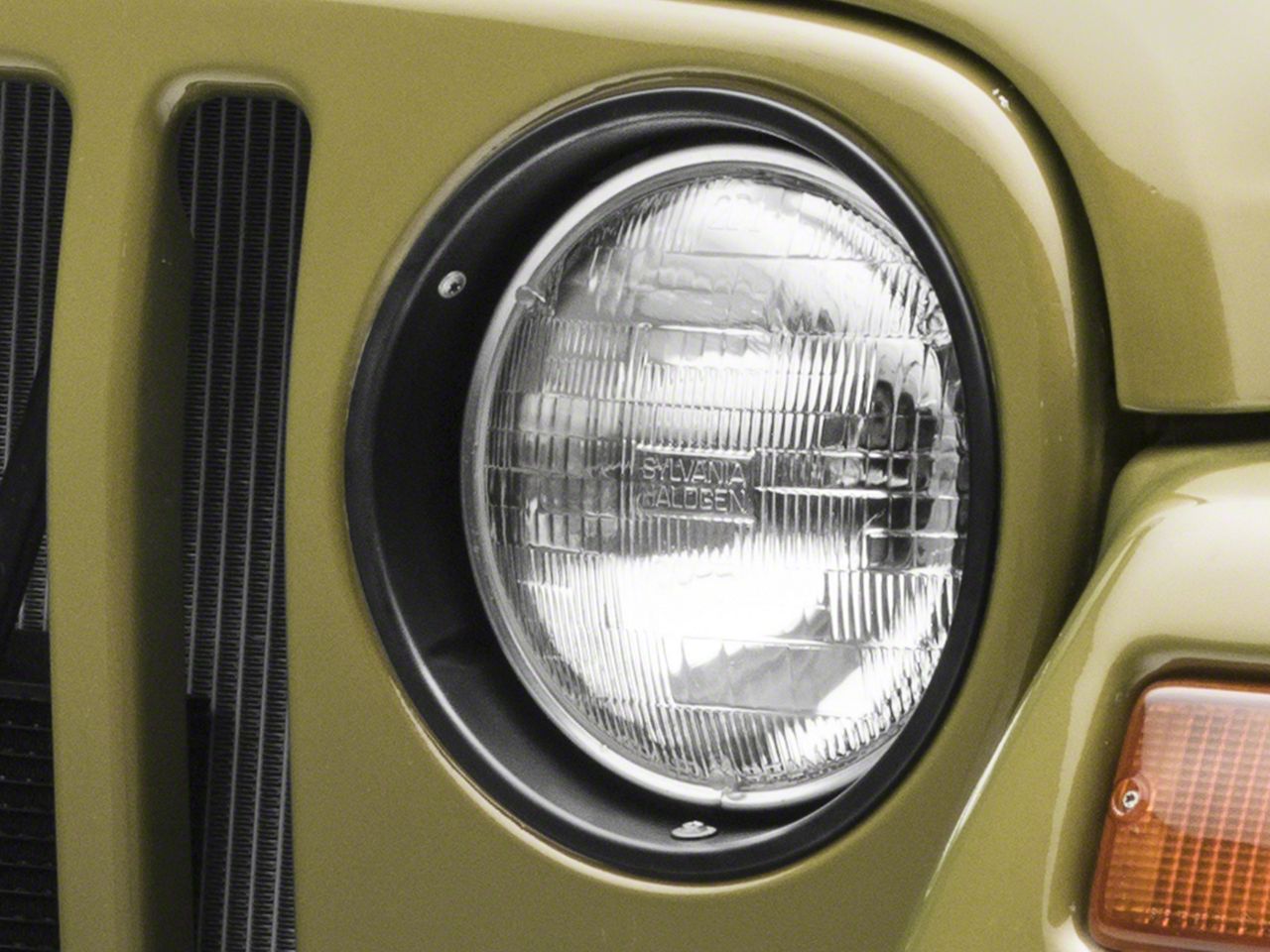 Rugged Ridge Black Plastic Headlight Bezel Pair (97-06 Wrangler TJ)