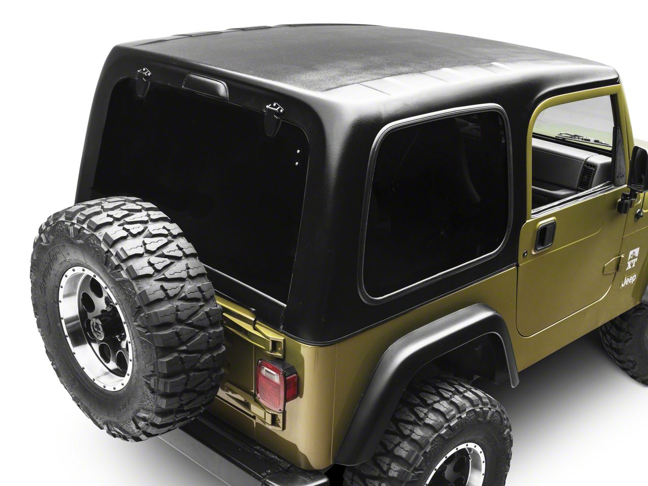 Smittybilt 1-Piece Hardtop w/o Upper Doors, Textured Black (97-06 Wrangler TJ)