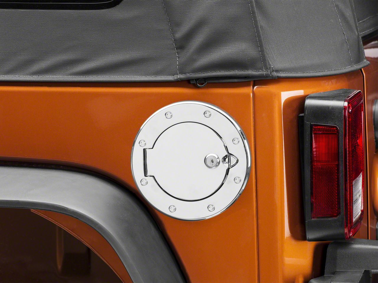 Rugged Ridge Wrangler Polished Aluminum Locking Fuel Cover 11425.04 (07
