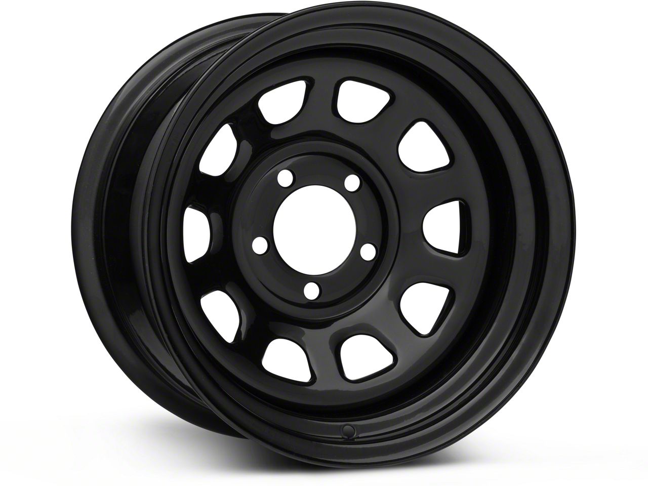 Rough Country RCX Black Steel Wheel  - 15x8 (87-06 Wrangler YJ & TJ)