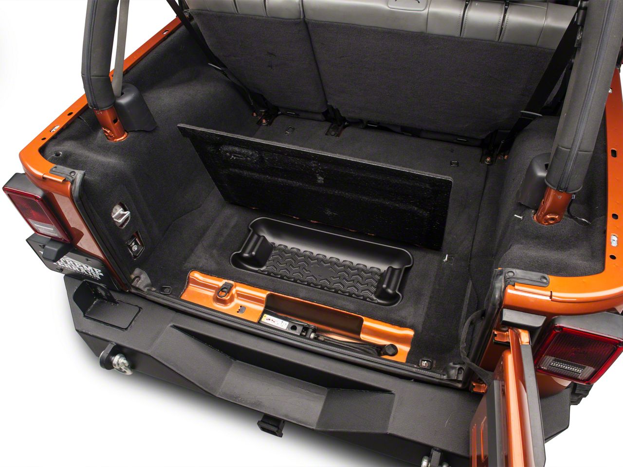 Rugged Ridge Wrangler Rear Cargo Area Storage Bin 13122.01 (0710