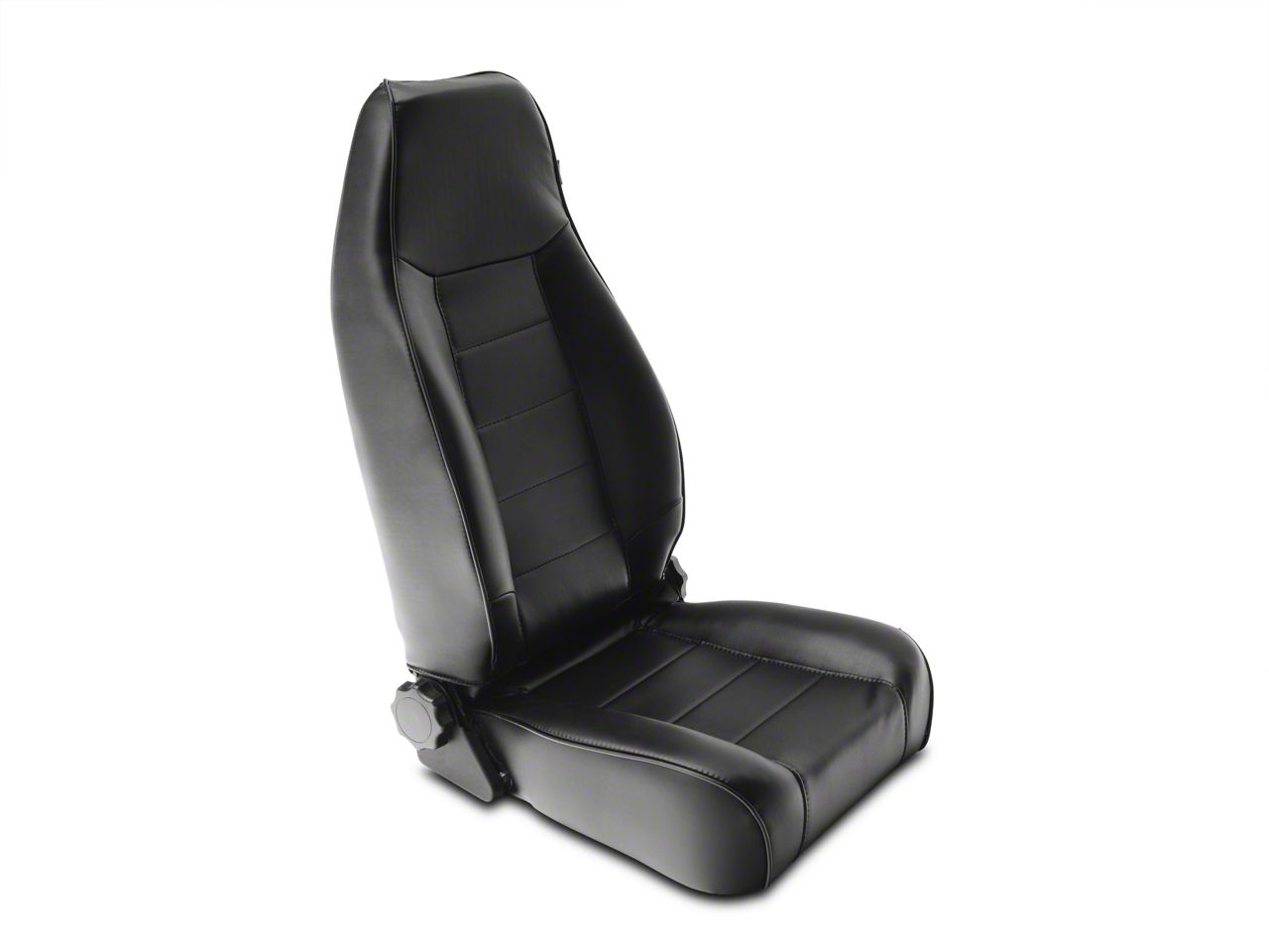 Rugged Ridge Reclining Front Seat, Black Vinyl (87-02 Wrangler YJ & TJ)
