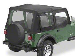 Bestop Replace-A-Top w/Clear Windows, Black Denim (88-95 Wrangler YJ  w/Steel Half Doors)