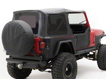 Smittybilt Replacement Top w/Upper Door Skins, Black Denim (87-95 Wrangler YJ)