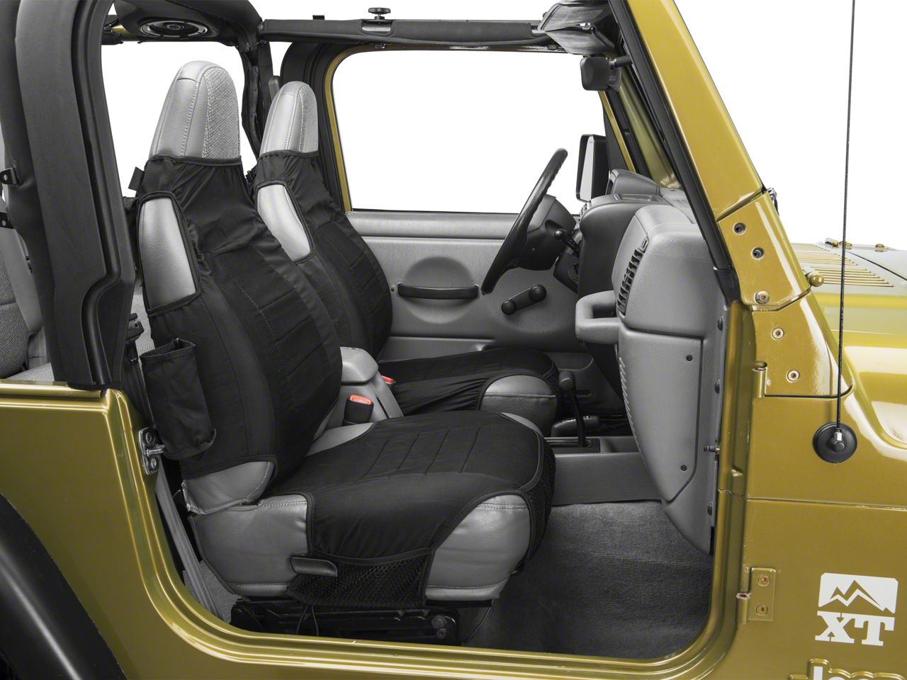 Rugged Ridge Seat Protector Pair - Black (87-06 Wrangler YJ & TJ)