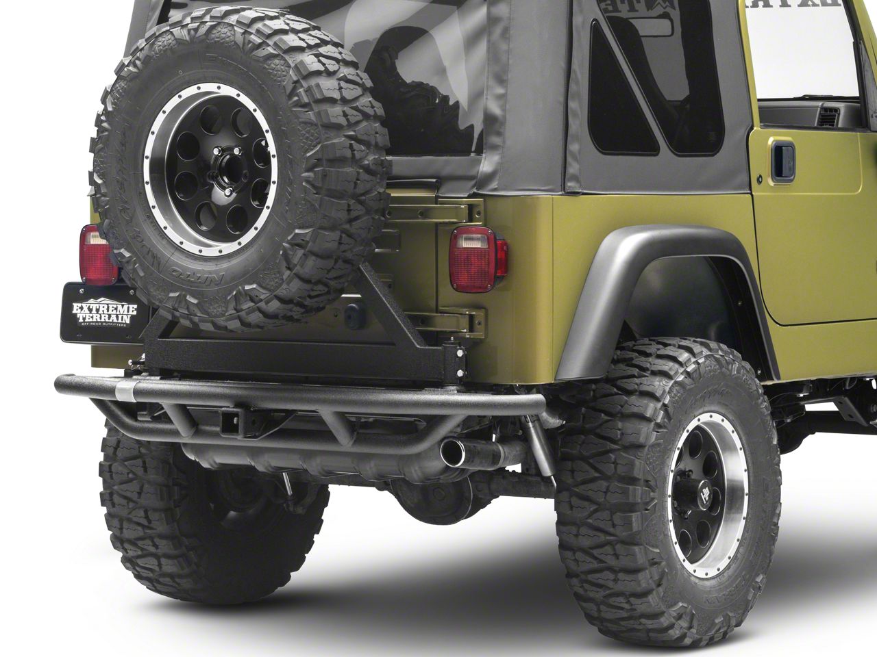 Smittybilt SRC Rear Bumper w/Tire Carrier (87-06 Wrangler YJ & TJ)