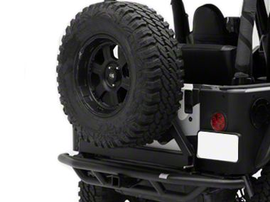 Smittybilt SRC Rear Bumper w/Hitch, Textured Black (87-06 Wrangler YJ & TJ)