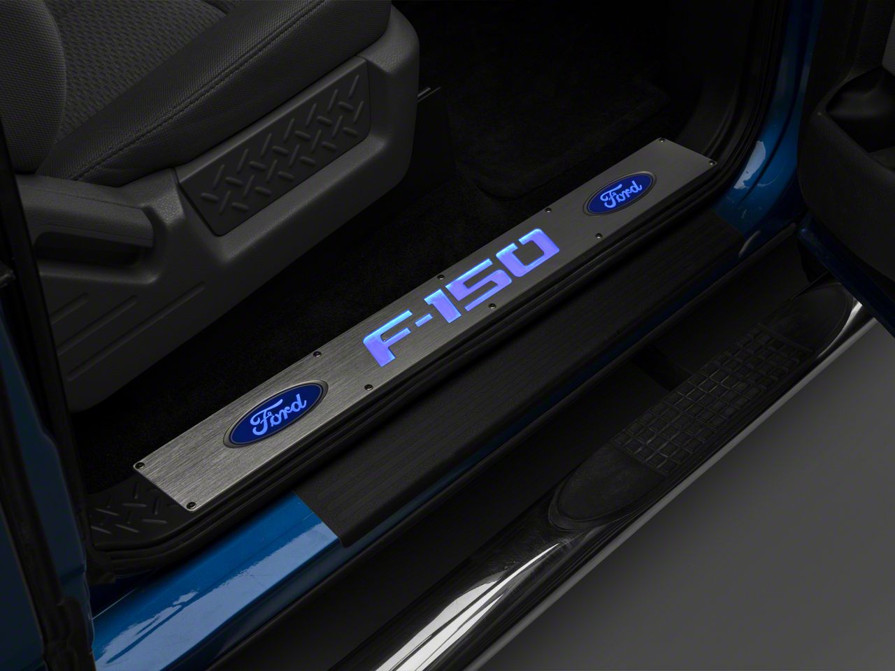 Recon F150 Billet Door Sill Brushed Finish 264321FDRD (0914 All