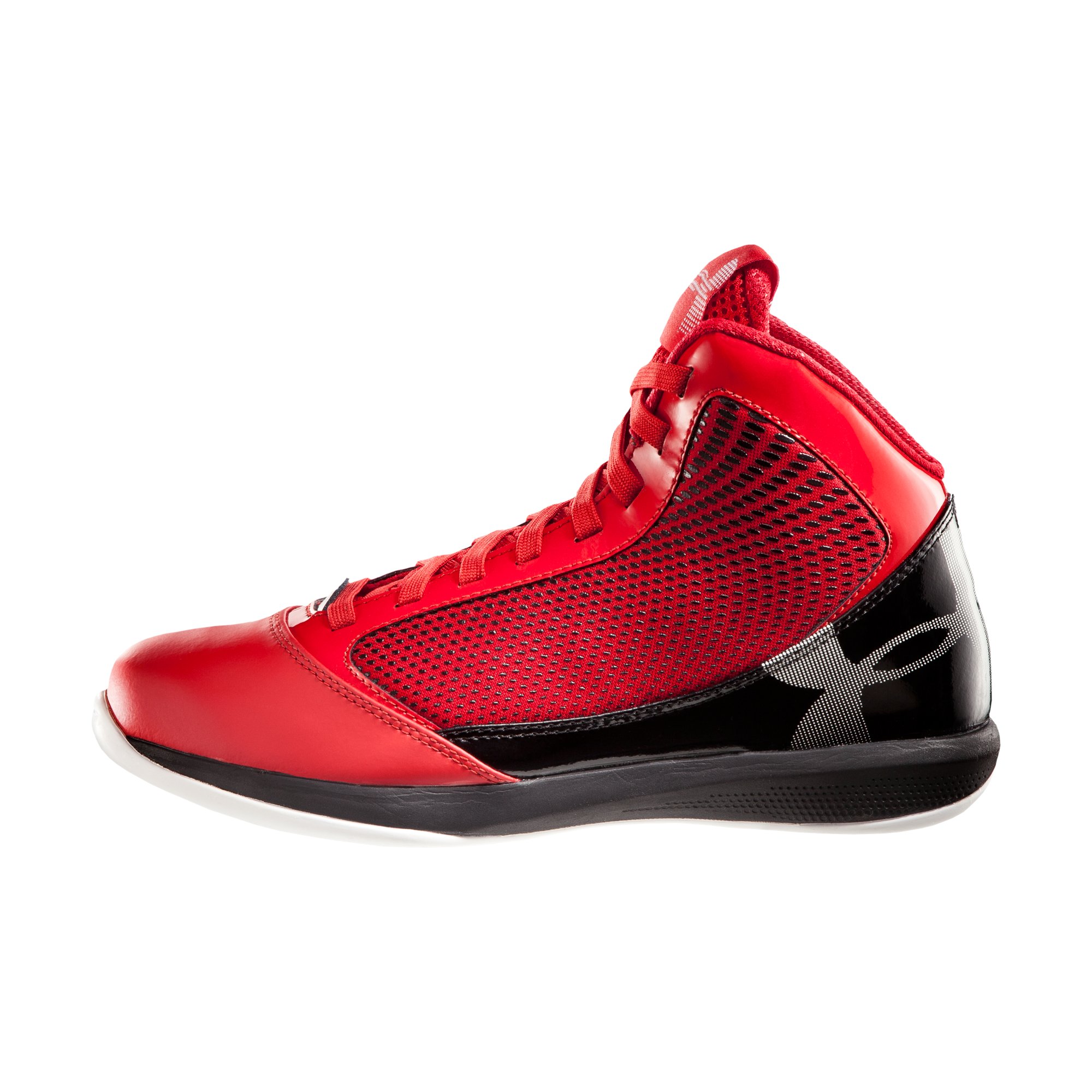  UA Under Armour JET BB Mens Basketball Shoes 10 1227541 600 Red Black