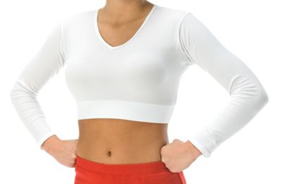 Youth V-Neck Midriff Bodysuit