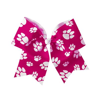 Paw Print Bow