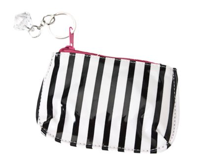Black & White Striped Coin Purse