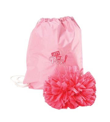 Draw String Pink Tote