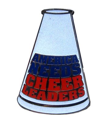 America Needs Cheerleaders Pin