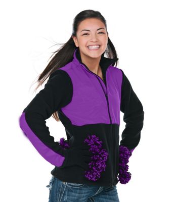 Varsity Colors Jacket Black & Purple