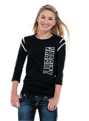 Jersey Tee Black & White