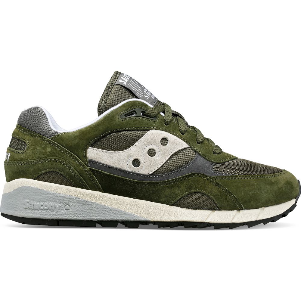 Saucony Unisex Shadow 6000 - Green  - Size UK 8.5