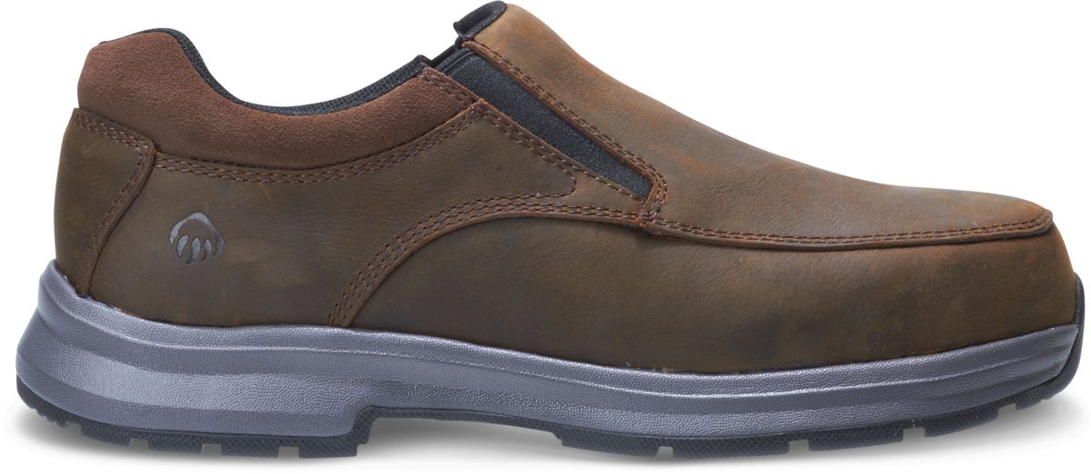 UPC 018472002705 product image for Wolverine Men's Logan Steel Toe Slip On Shoe Brown, Size 8.5 Medium Width | upcitemdb.com