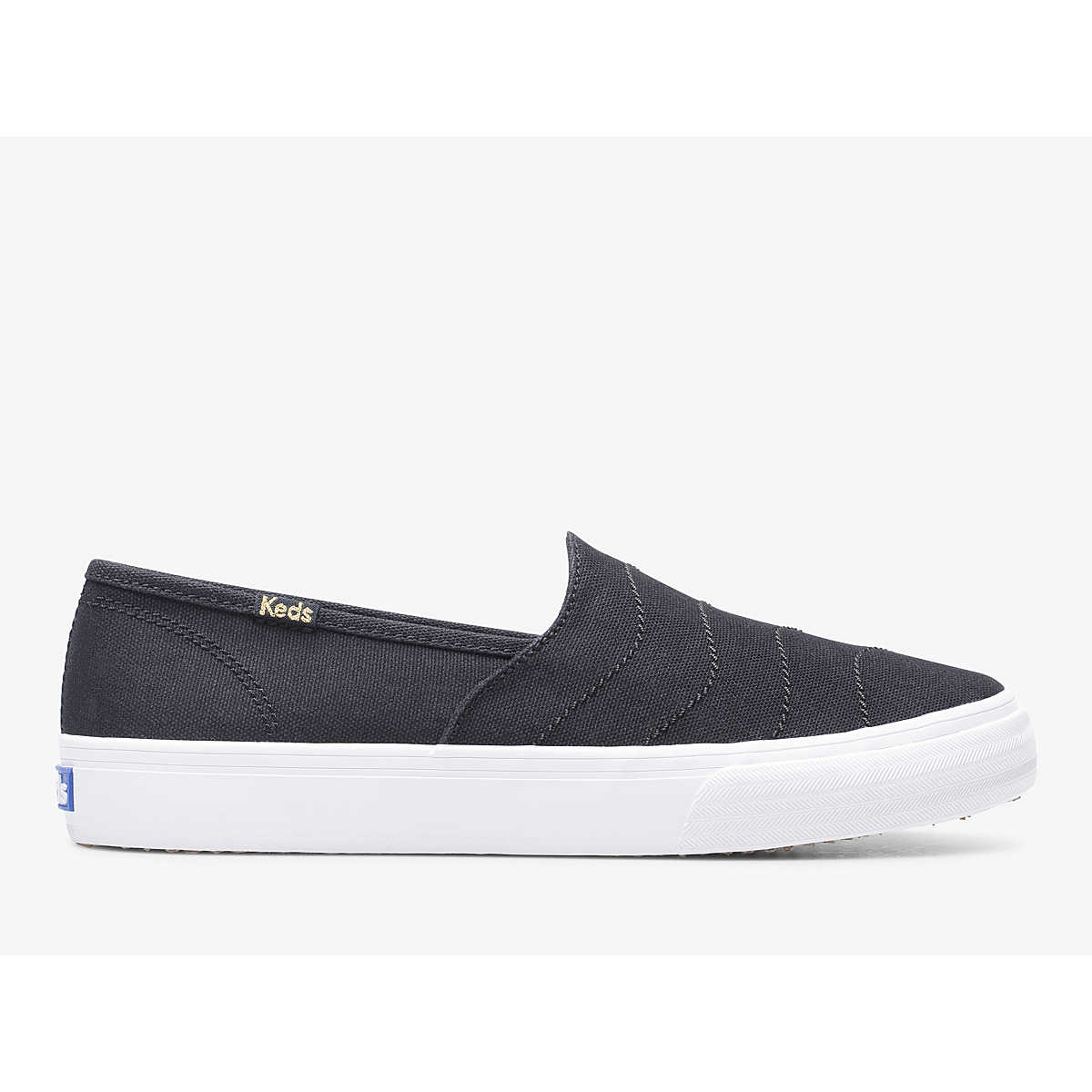 Keds Double Decker Wave Canvas In Black