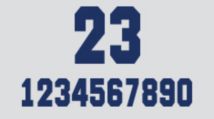 Boombah Authentic 6-Inch Player Numbers