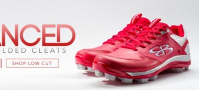 boombah red white and blue cleats