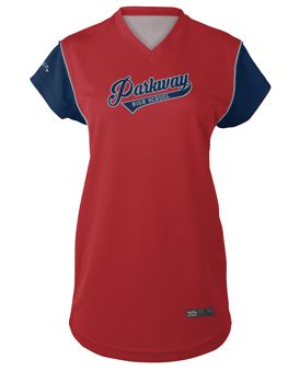 Boombah fastpitch short sleeve v-neck Authentic Jersey