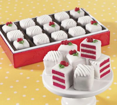 Red Velvet Petits Fours