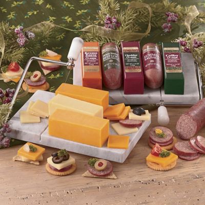 Marble Cheese Board and Slicer