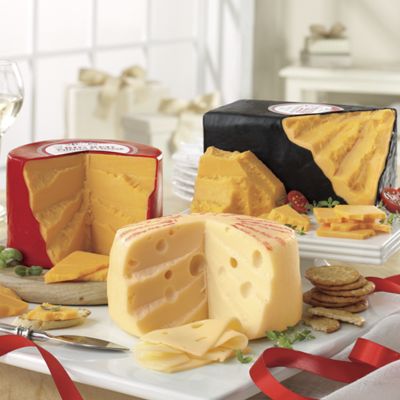 Vintage Cheddar Cheese Big Red Cheddar Cheese and Big Baby Swiss Cheese