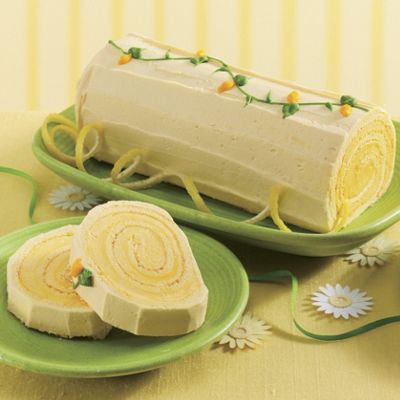 Lemon Cake Log