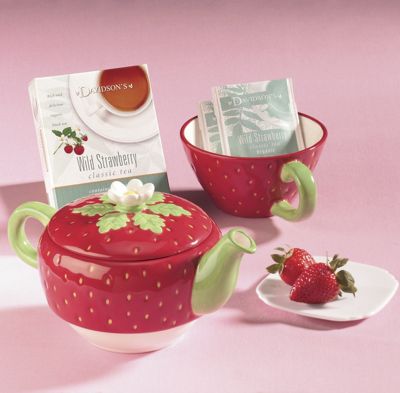 Strawberry Tea Service for One