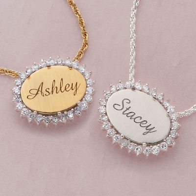 Personalized Oval Pendant
