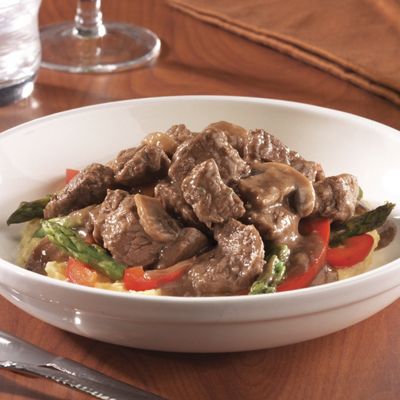 Beef Tenderloin Tips with Mushroom and Wine Sauce