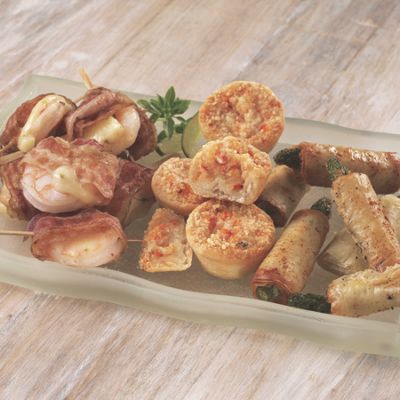 Bacon Wrapped Shrimp Lobster Cobbler Asparagus Wraps 1