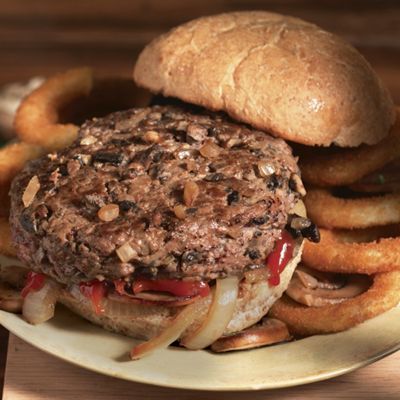 Mushroom and Onion Steak Burgers
