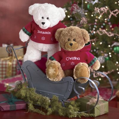 Personalized Snowflake Bear