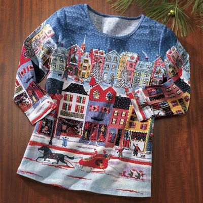 Tee Winter City Scene