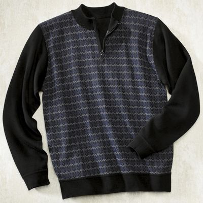 Mens Zigzag Sweater