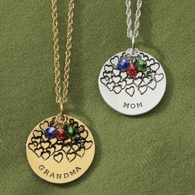 Mom Or Grandma Birthstone Pendant