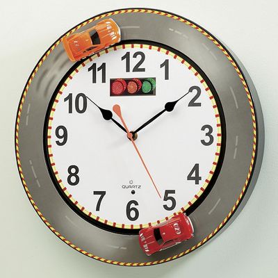 Racing Car Wall Clock