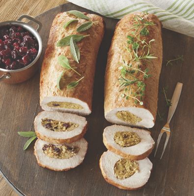 Stuffed Pork Loin Roast With Apple Sausage Stuffing