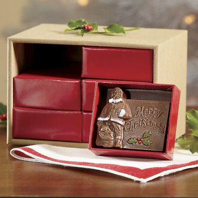 Chocolate Santa Card