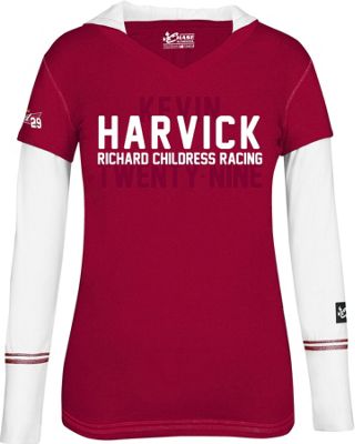 Kevin Harvick 29 Ladies Layered Hoodie Tee