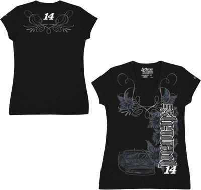 Tony Stewart 14 Ladies Foil Tee
