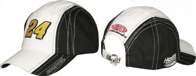 Jeff Gordon 24 Ladies White Flag Cap