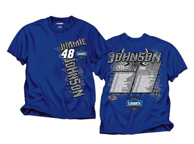 Jimmie Johnson 48 Schedule Tee