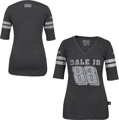 Dale Earnhardt Jr 88 Ladies Varsity 3 4 Sleeve Tee