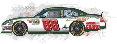 Dale Earnhardt 88 Peel and Stick Wall Mural