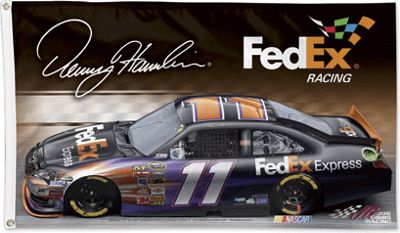 Denny Hamlin 11 Two sided Flag