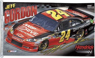 Jeff Gordon 24 Two sided Flag